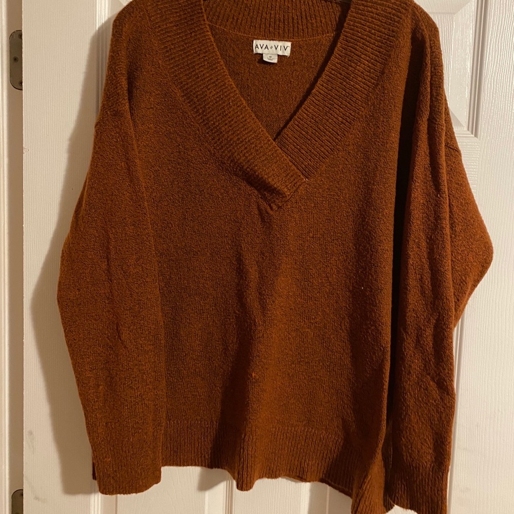 Burnt Orange Knit Sweater